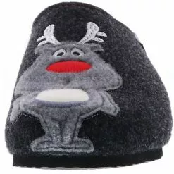 Tofee Damen Hausschuhe Pantoffeln Naturwollfilz Rentier Anthrazit - Anthrazit 12 Tofee Damen Hausschuhe Pantoffeln Naturwollfilz Rentier Anthrazit - Anthrazit -Schuhladen 10001643 04