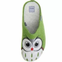 Tofee Damen Hausschuhe (Eule) Grün -Schuhladen 10002054 07