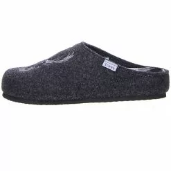 Tofee Herren Hausschuhe (Hirschkopf) Anthrazit - Anthrazit -Schuhladen 10002118 05