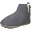San Bernardo Damen Hausschuhe Echtleder Anthrazit -Schuhladen 10002451 01