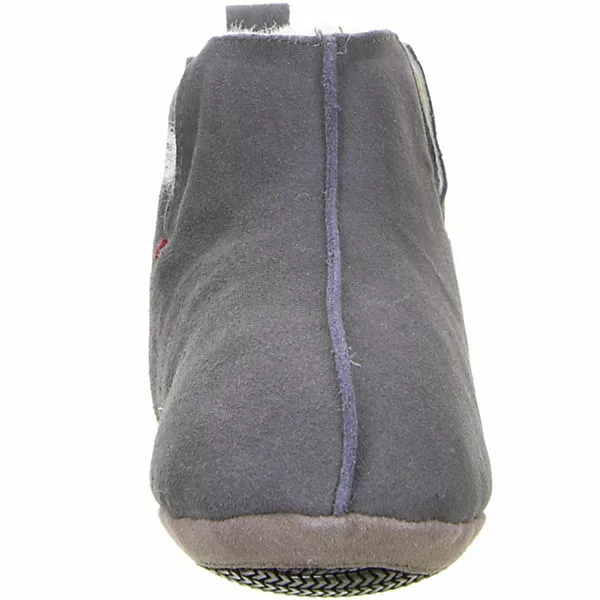 San Bernardo Damen Hausschuhe Echtleder Anthrazit 6 San Bernardo Damen Hausschuhe Echtleder Anthrazit – Bild 4