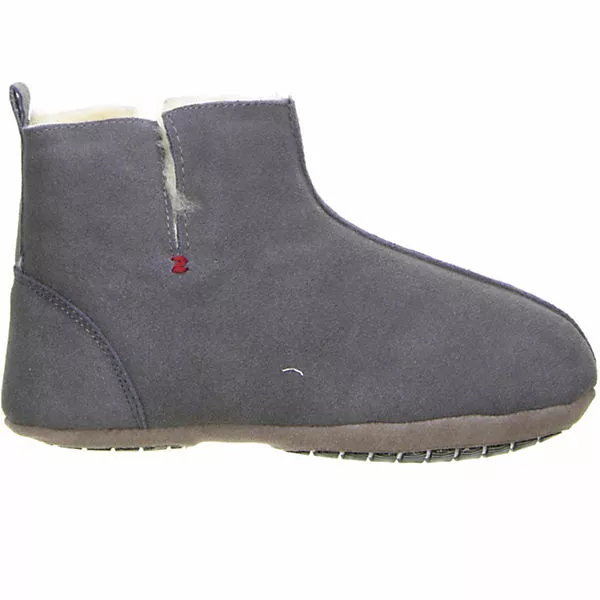 San Bernardo Damen Hausschuhe Echtleder Anthrazit 8 San Bernardo Damen Hausschuhe Echtleder Anthrazit – Bild 6