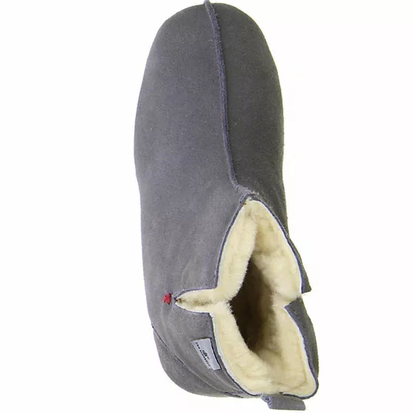 San Bernardo Damen Hausschuhe Echtleder Anthrazit 9 San Bernardo Damen Hausschuhe Echtleder Anthrazit – Bild 7