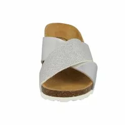 LICO Pantolette Bioline Prime Hausschuhe - Silber -Schuhladen 10885418 03