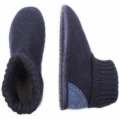 Giesswein Hüttenschuhe Kramsach Adults Hüttenschuhe - Dark Blue Denim -Schuhladen 11584239 10