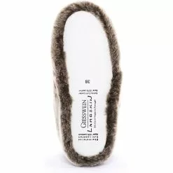 Giesswein Fell-Hausschuhe Gaschurn Hausschuhe - Braun/beige -Schuhladen 11915363 11