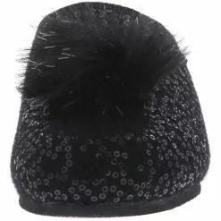 Tofee Damen Hausschuhe Pantoffeln Naturwollfilz Schwarz - Schwarz -Schuhladen 12669409 04