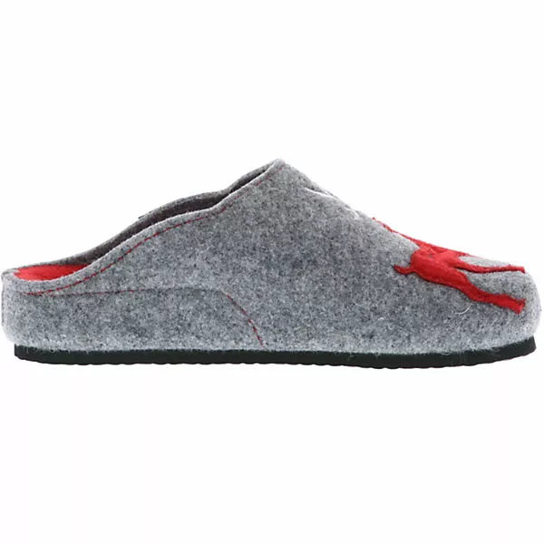Tofee Damen Hausschuhe Pantoletten Pantoffeln Slipper Naturwollfilz (Hirsch) Grau - Grau 8 Tofee Damen Hausschuhe Pantoletten Pantoffeln Slipper Naturwollfilz (Hirsch) Grau - Grau – Bild 6