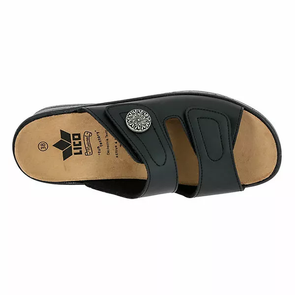 LICO Pantolette Bioline Wellness Hausschuhe - Schwarz 7 LICO Pantolette Bioline Wellness Hausschuhe - Schwarz – Bild 5