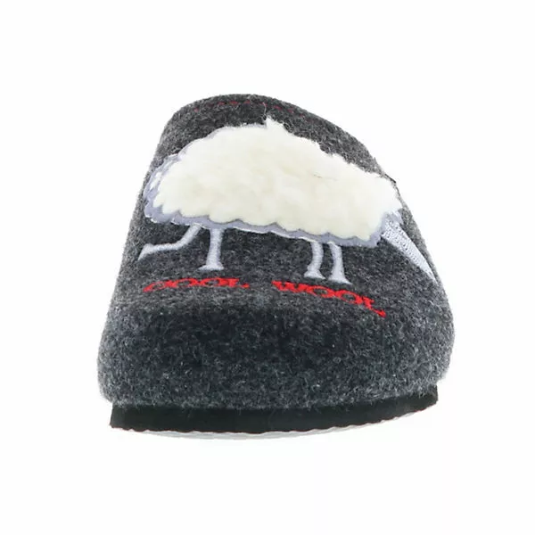 Tofee Damen Hausschuhe Slipper Pantoffeln Pantoletten Naturwollfilz (Cool Wool) Anthrazit - Anthrazit 6 Tofee Damen Hausschuhe Slipper Pantoffeln Pantoletten Naturwollfilz (Cool Wool) Anthrazit - Anthrazit – Bild 4