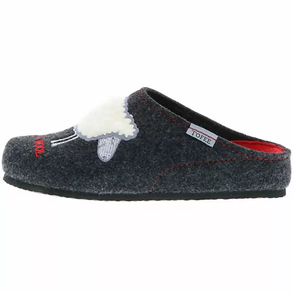 Tofee Damen Hausschuhe Slipper Pantoffeln Pantoletten Naturwollfilz (Cool Wool) Anthrazit - Anthrazit 7 Tofee Damen Hausschuhe Slipper Pantoffeln Pantoletten Naturwollfilz (Cool Wool) Anthrazit - Anthrazit – Bild 5