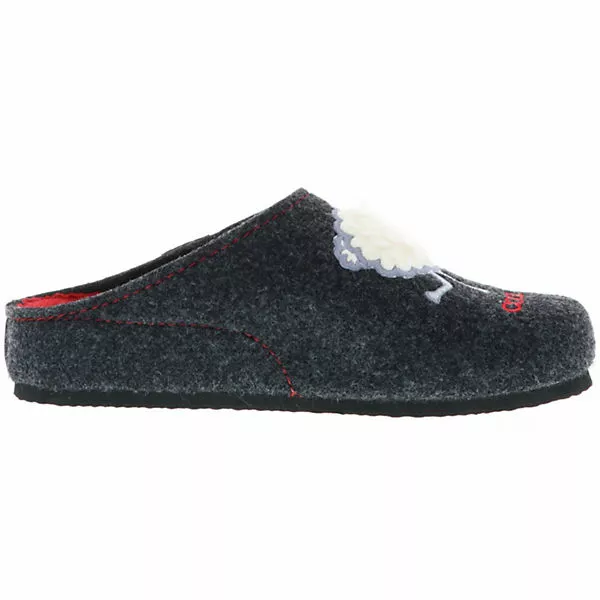 Tofee Damen Hausschuhe Slipper Pantoffeln Pantoletten Naturwollfilz (Cool Wool) Anthrazit - Anthrazit 8 Tofee Damen Hausschuhe Slipper Pantoffeln Pantoletten Naturwollfilz (Cool Wool) Anthrazit - Anthrazit – Bild 6
