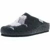 Tofee Damen Hausschuhe Slipper Pantoffeln Pantoletten Naturwollfilz (Schaf) Anthrazit - Anthrazit -Schuhladen 17079454 01