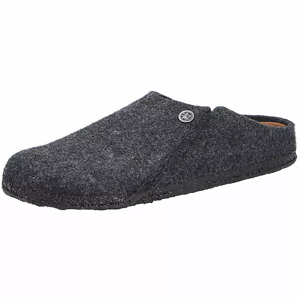 Birkenstock Damen Tieffußbett Pantolette Geschlossene Hausschuhe - Grau 3 Birkenstock Damen Tieffußbett Pantolette Geschlossene Hausschuhe - Grau