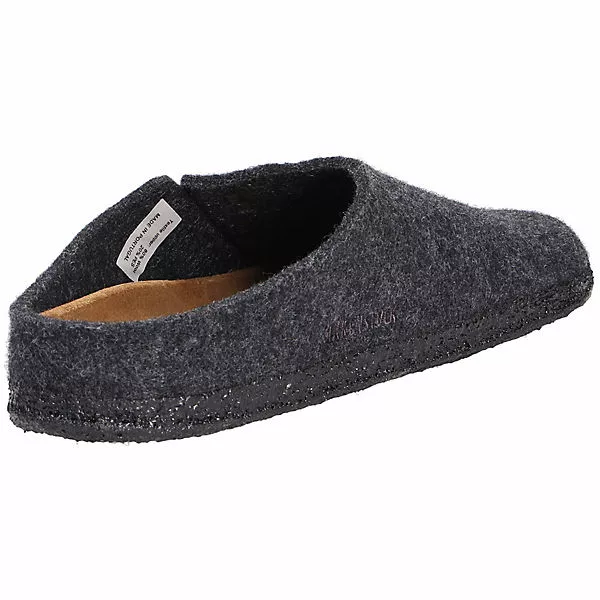 Birkenstock Damen Tieffußbett Pantolette Geschlossene Hausschuhe - Grau 6 Birkenstock Damen Tieffußbett Pantolette Geschlossene Hausschuhe - Grau – Bild 4