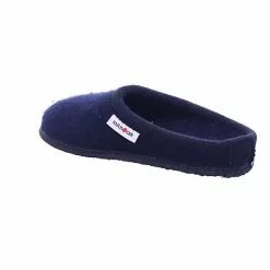 Haflinger Hausschuh Walktoffel Kaschmir Hausschuhe - Blau -Schuhladen 20779498 03