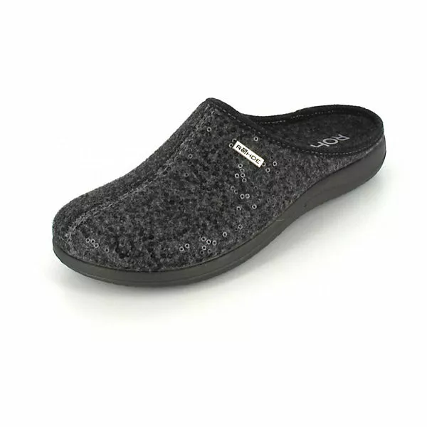 Rohde Pantolette BARI Hausschuhe - Grau 3 Rohde Pantolette BARI Hausschuhe - Grau