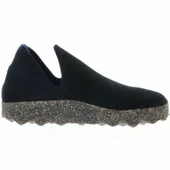 Asportuguesas CITY P018003010 Damen Hausschuhe Slipper Naturwollfilz Schwarz - Schwarz -Schuhladen 22820360 06