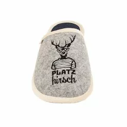 Adelheid Platzhirsch Filzpantoffel - Silbergrau 15 Adelheid Platzhirsch Filzpantoffel - Silbergrau -Schuhladen 24513416 06