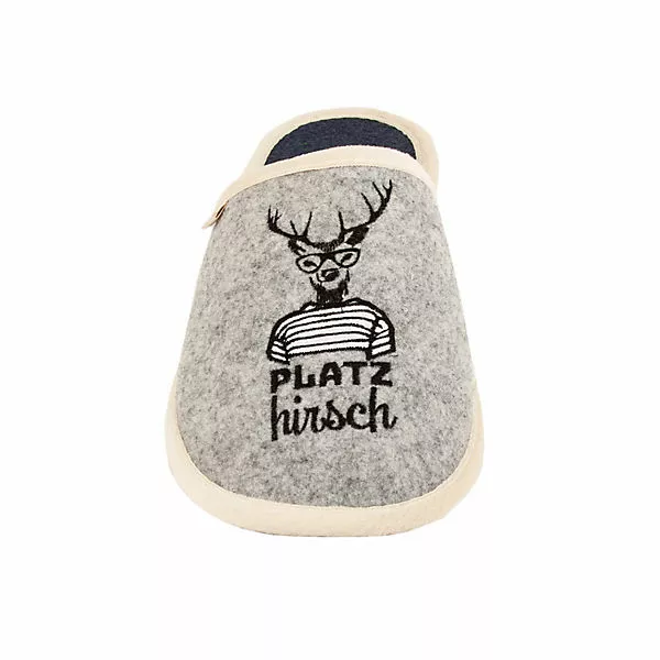 Adelheid Platzhirsch Filzpantoffel - Silbergrau 8 Adelheid Platzhirsch Filzpantoffel - Silbergrau – Bild 6