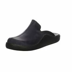 Westland Herren Hausschuhe Slipper Monaco 202 Hausschuh Gemütlich Puschen Fettleder Uni Hausschuhe - Denim