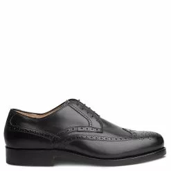 László BUDAPEST Johannes Rahmengenähter Full-Brogue Derby Handgefertigt In Eigener Manufaktur - Schwarz -Schuhladen 25683488 09