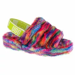 Ugg Hausschuhe Fluff Yeah Pixelate 1125007-WHT Hausschuhe - Mehrfarbig