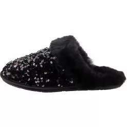 Ugg W Scuffette Ii Chunky Sequin Lammfell-Hausschuhe - Schwarz -Schuhladen 26293300 03