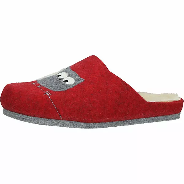Cosmos Comfort Hausschuhe Pantoffeln - Rot 3 Cosmos Comfort Hausschuhe Pantoffeln - Rot