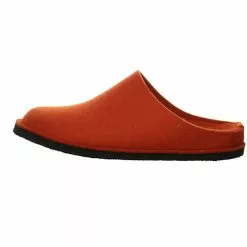 Haflinger Herren Hausschuhe Slipper Hausschuh Gemütlich Puschen Textil Uni Hausschuhe - Orange -Schuhladen 27384268 02