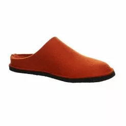 Haflinger Herren Hausschuhe Slipper Hausschuh Gemütlich Puschen Textil Uni Hausschuhe - Orange -Schuhladen 27384268 06