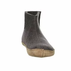Haflinger Herren Hausschuhe Slipper Hausschuh Gemütlich Puschen Textil Uni Hausschuhe - Anthrazit -Schuhladen 27399991 03