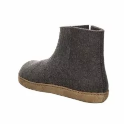 Haflinger Herren Hausschuhe Slipper Hausschuh Gemütlich Puschen Textil Uni Hausschuhe - Anthrazit -Schuhladen 27399991 07