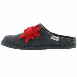 Tofee Damen Hausschuhe Pantoffeln Pantoletten Slipper Naturwollfilz (Edelweiß) Anthrazit - Anthrazit -Schuhladen 27714079 05
