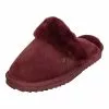 Warmbat Flurry Suede Lammfell-Hausschuhe - Rot