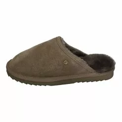 Warmbat Classic Suede Lammfell-Hausschuhe - Grün -Schuhladen 28404033 02