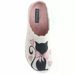 Cosero Damen Hausschuhe Pantoletten Pantoffeln Glitzeroptik Katze Meow Power Beige/rosa/mehrfarbig - Beige 15 Cosero Damen Hausschuhe Pantoletten Pantoffeln Glitzeroptik Katze Meow Power Beige/rosa/mehrfarbig - Beige -Schuhladen 28478899 07