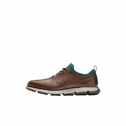 Cole Haan 4.ZERØGRAND Wingtip Oxford Business-Schnürschuhe - Dunkelgrau -Schuhladen 28697236 03