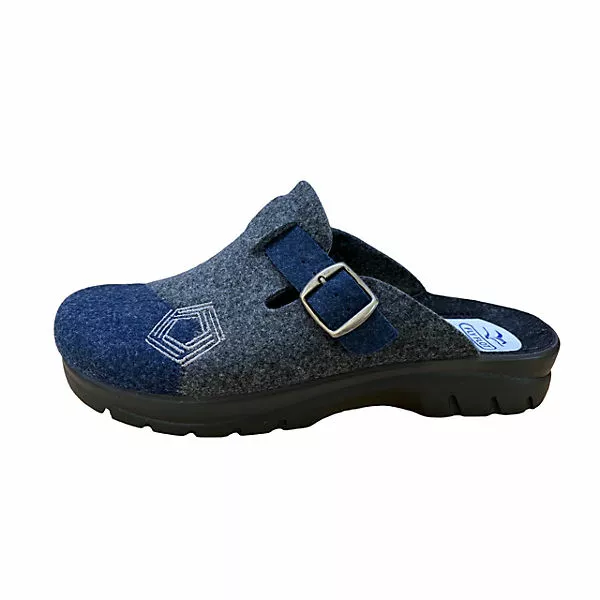 Fly Flot Herren Filz Pantoffel 882254 - Blau 3 Fly Flot Herren Filz Pantoffel 882254 - Blau