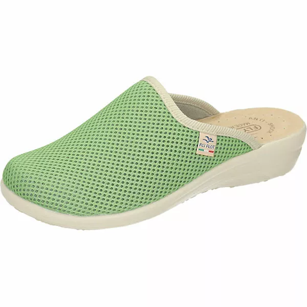 Fly Flot Pantoletten Pantoffeln - Grün 3 Fly Flot Pantoletten Pantoffeln - Grün