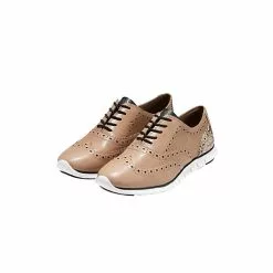 Cole Haan ZERØGRAND Wingtip Oxford Business-Schnürschuhe - Beige