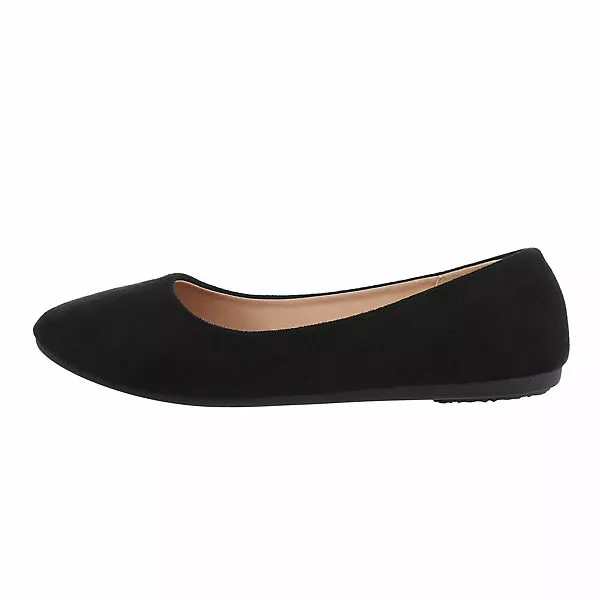 Ital-Design Klassische Ballerinas , Flach, 3 Ital-Design Klassische Ballerinas , Flach,