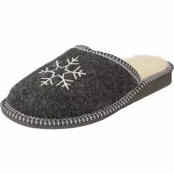 Filsko Vojens - Pantoffeln Für Damen - Aus Filz - Mit Schafwolle Gefüttert - 36 Bis 41 EU - Schwarz