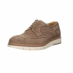 Digel Herren Businessschuhe Sidney Schnürschuh Schnürhalbschuhe Büro Elegant Veloursleder Uni Business-Schnürschuhe - Beige