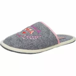Adelheid Allerbeste Oma Filzpantoffel - Hellgrau