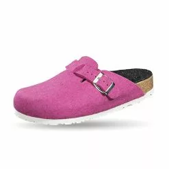 Weeger Filzclogs Art. 41517-65 Hausschuhe - Fuchsia -Schuhladen 8078875 03
