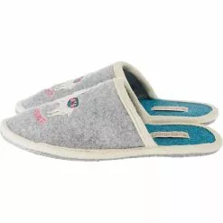 Adelheid Pantoffeln - Grau -Schuhladen 8444578 04