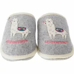 Adelheid Pantoffeln - Grau -Schuhladen 8444578 05