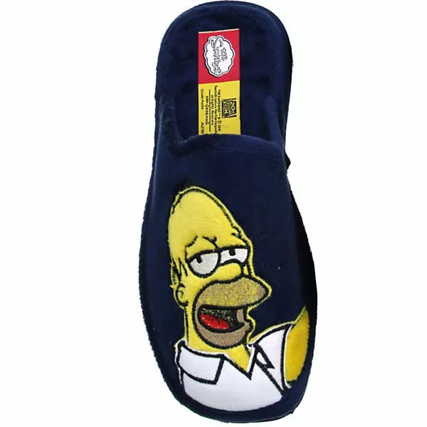 Andinas Damen Herren Jungen Mädchen Pantoletten Hausschuhe Pantoffeln Homer Simpson Blau - Blau 9 Andinas Damen Herren Jungen Mädchen Pantoletten Hausschuhe Pantoffeln Homer Simpson Blau - Blau – Bild 7
