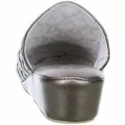 Maria Moda Damen Hausschuhe Pantoffeln Herzoptik Bronze -Schuhladen 8902008 02